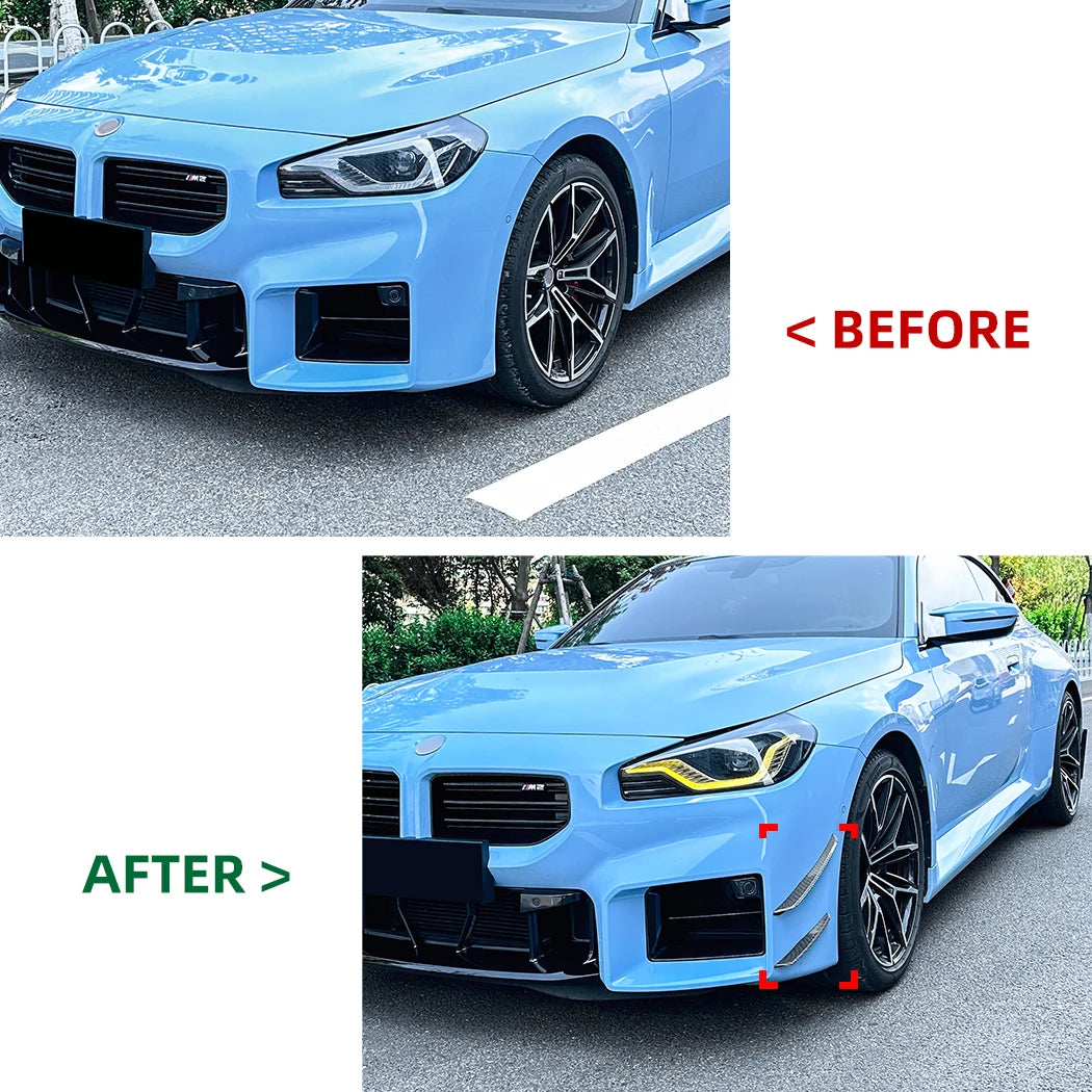 For BMW M2 G87 2023-2025 Front Bumper Wind Knife Splitter