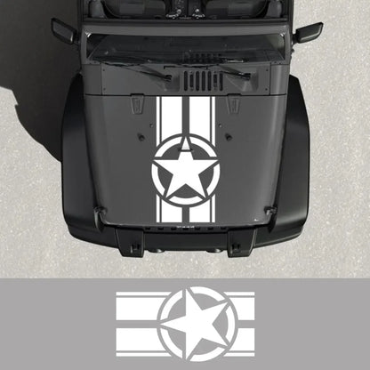 For 4X4 Tactical Vinyl Hood Decal Waterproof Uv Resistant