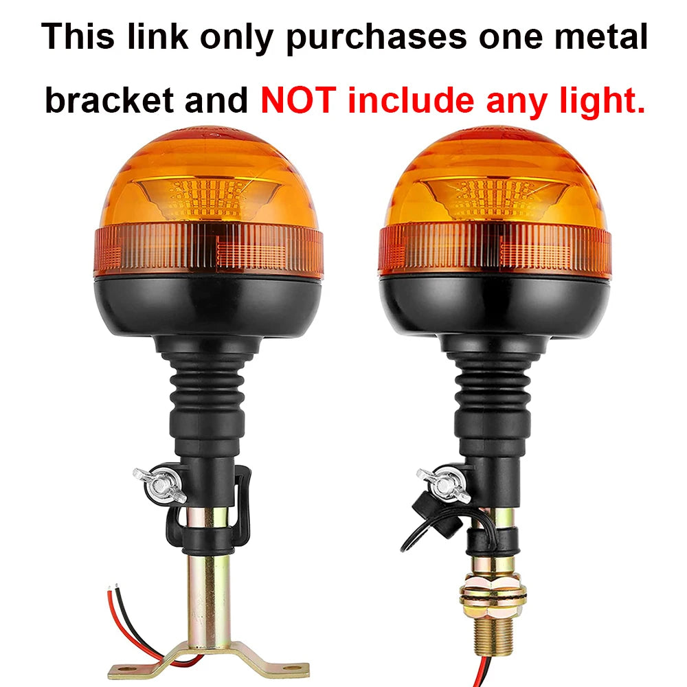 For Forklift Tractor Beacon Bracket Warning Aluminum Base