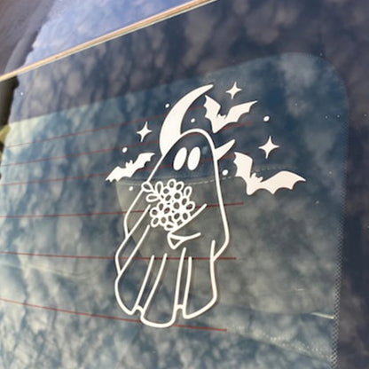 Cute Ghost Bat Sticker External Rear Windshield Window Anime
