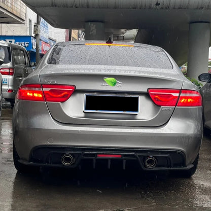 For 2015-2019 Jaguar Xe Diffuser Rear Trunk Lid Spoiler Dual