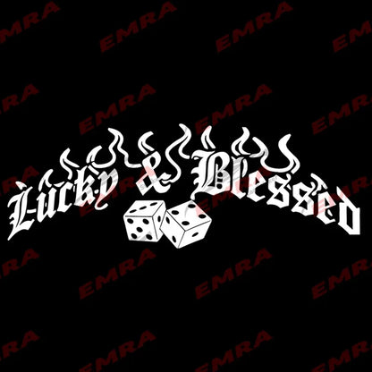 For Windshield Rear Window Lucky Blessed Sticker Banner Jdm