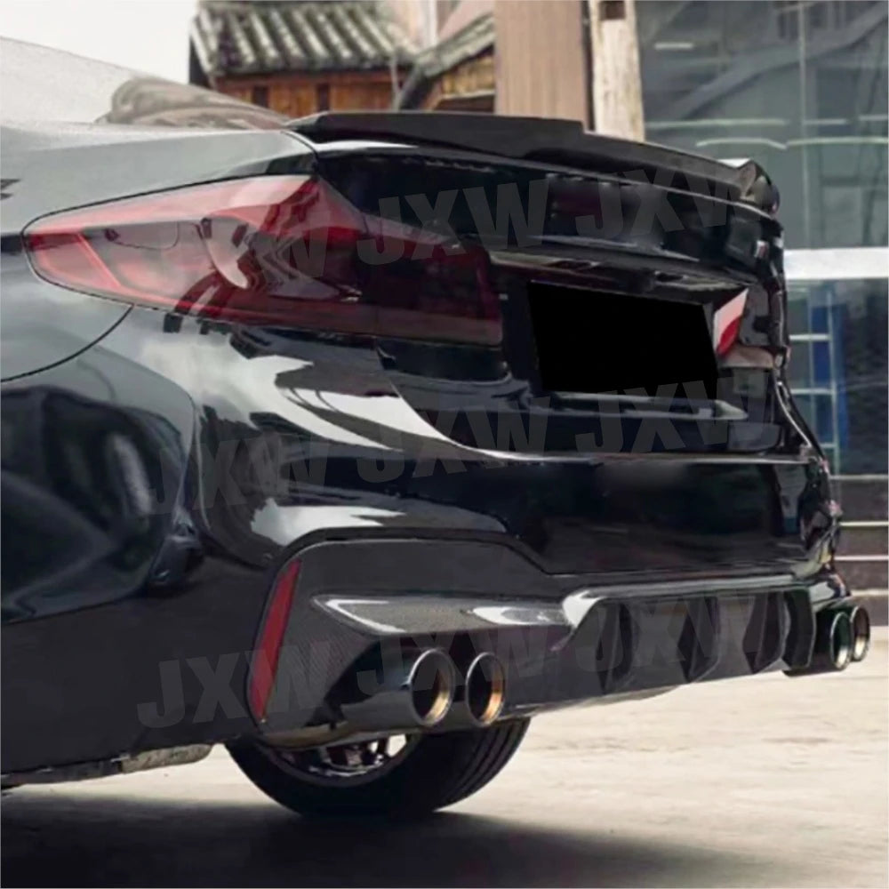 For BMW 5 Series G30 G38 Jxwancf Dry Carbon Fiber Rear Bumper