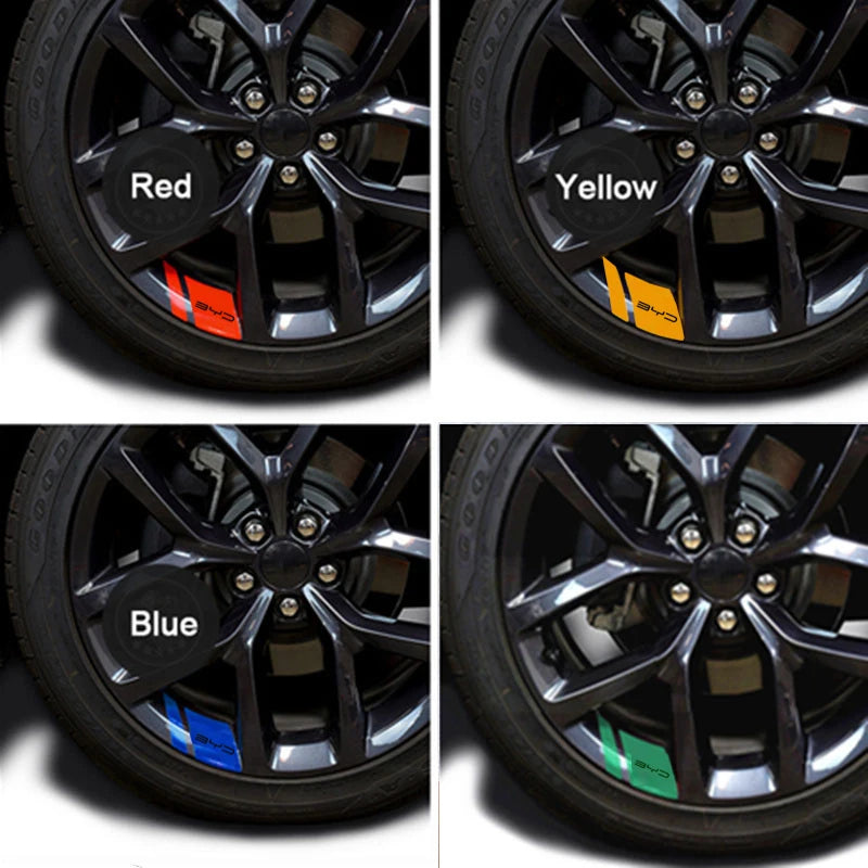 For BYD Seal U Dm I 6PCS Wheel Sticker Sealion Seal Song