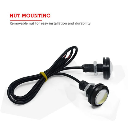 2PCS Strobe Hawkeye Grille Signal 18MM Eagle Eye Drl