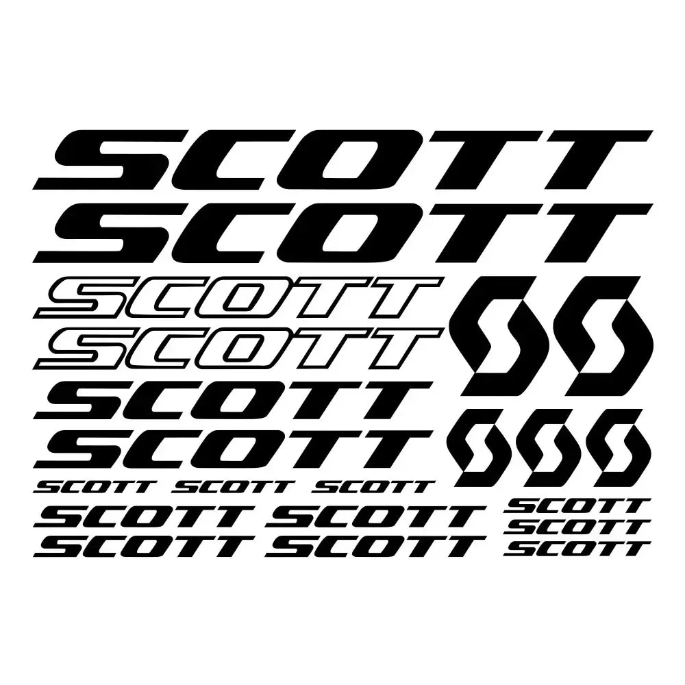 For Bicycle Frame Motorcycle & 30CM 21PCS Scott Bike Frame Vinyl