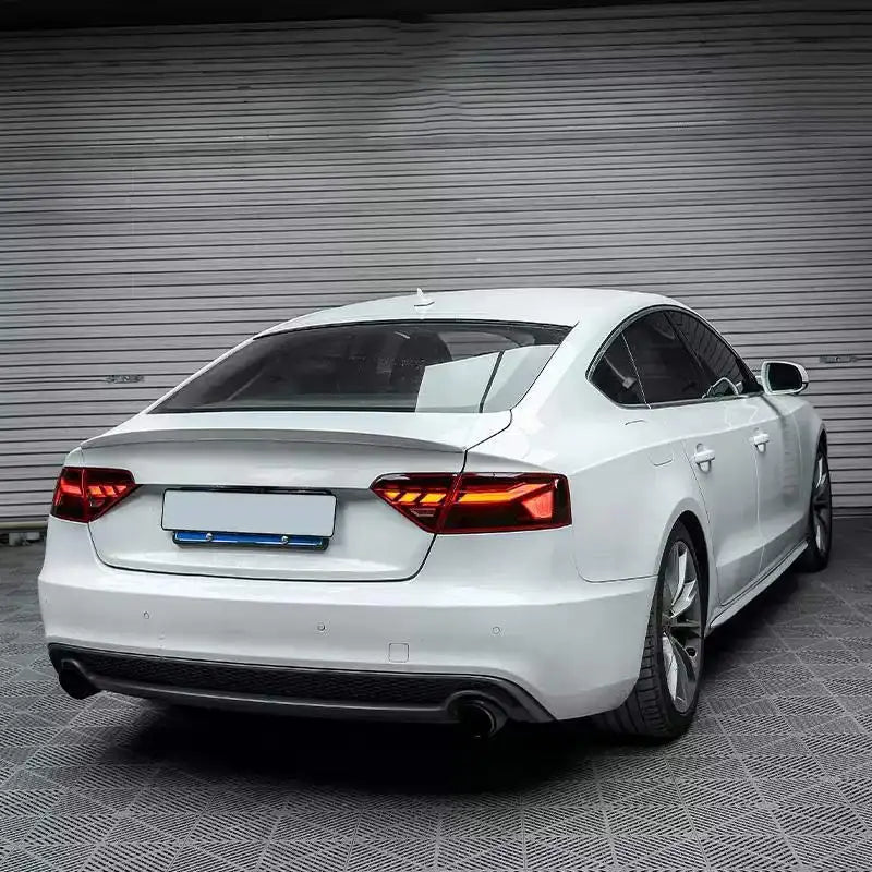 For Audi A5 Transparent Lens LED Taillights 2008-2013 B8