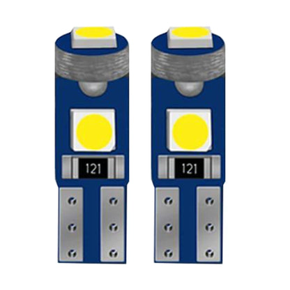 2PCS T5 Bulb Dashboard Warning Indicator 1SMD 3030 Wedge