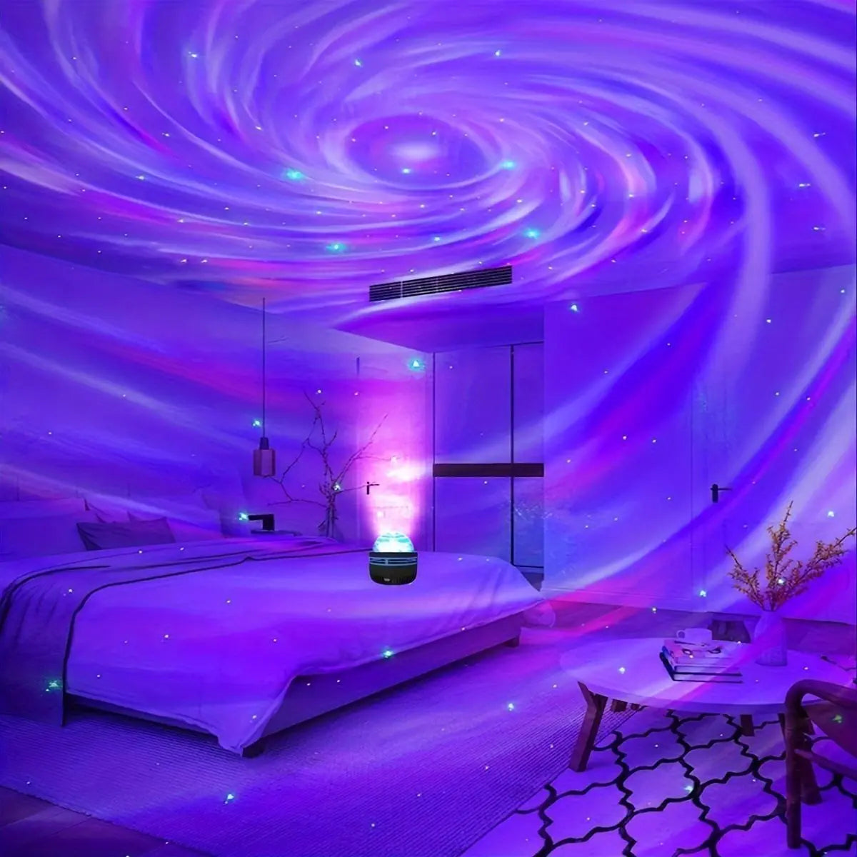 Ambient Lighting Starry Sky Projection Water Ripple Romantic