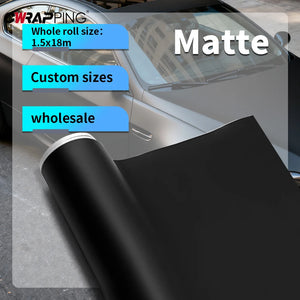 Matt Black Vinyl Wrap Film Stickers Personalized anti-scratch
