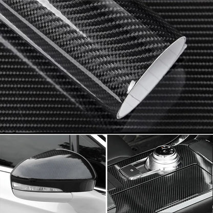 Glossy 6D Carbon Fiber Vinyl Wrap self-adhesive Film Motorcycle