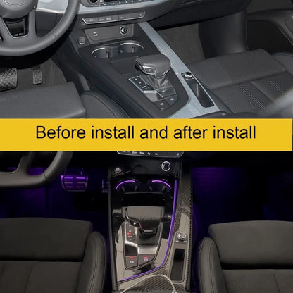 For Audi A4 S4 A5 S5 Colors Piano Black Center Console Ambient