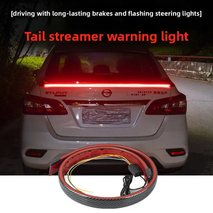 120CM Spoiler Carbon Fiber Rear Trunk Flow Third Brake
