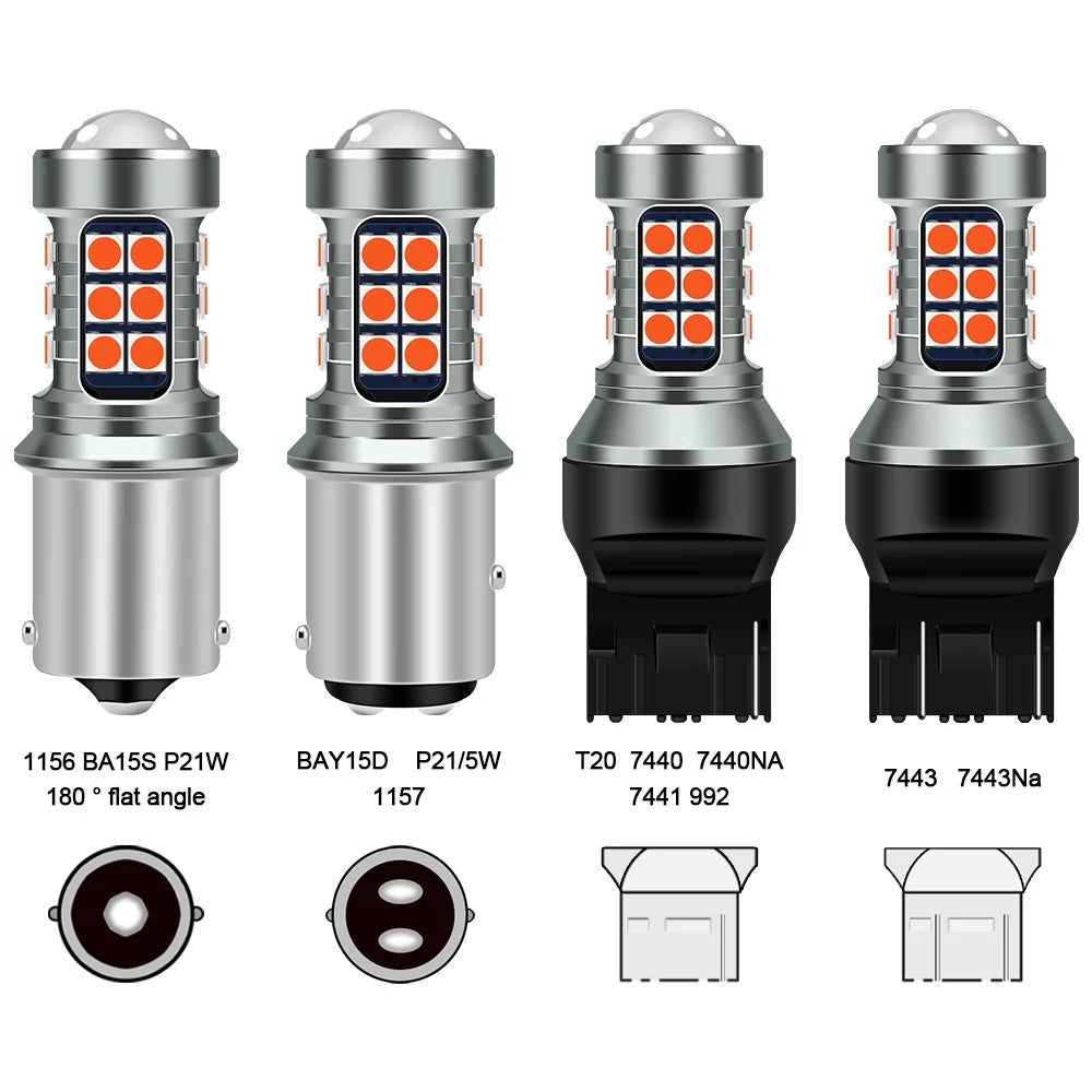 12V Bulbs Reversing 7443 7440 1156 py21w P21W ba15s