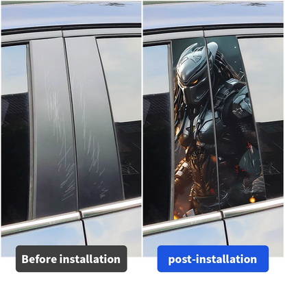 Predator Stickers b-pillar Vinyl Decals Waterproof Center Pillar