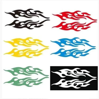 Stylish Vinyl Decal Graphics Side Flame Element Stickers Body