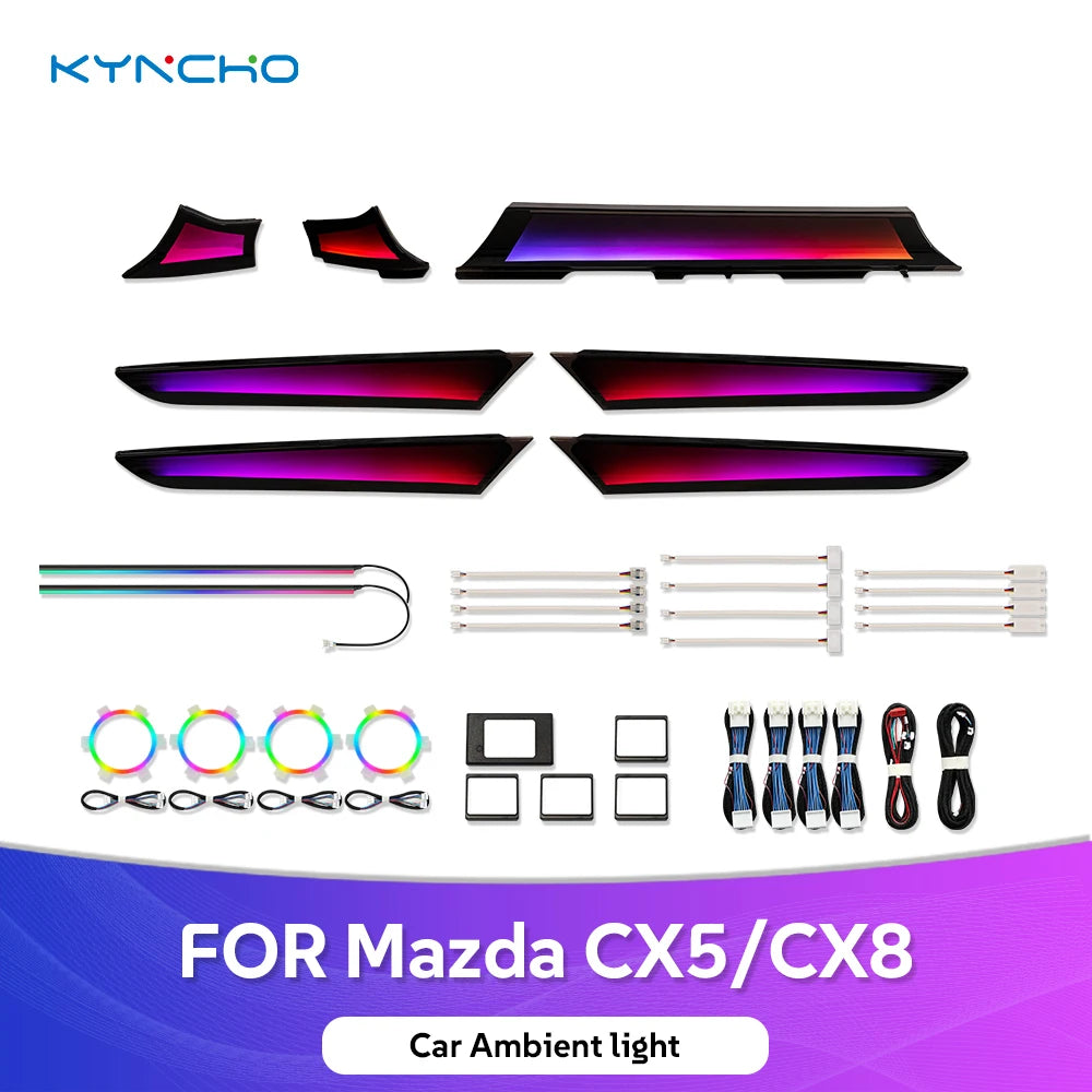 For Mazda CX5 CX8 LED Neon Ambient Symphony Colors Lighting