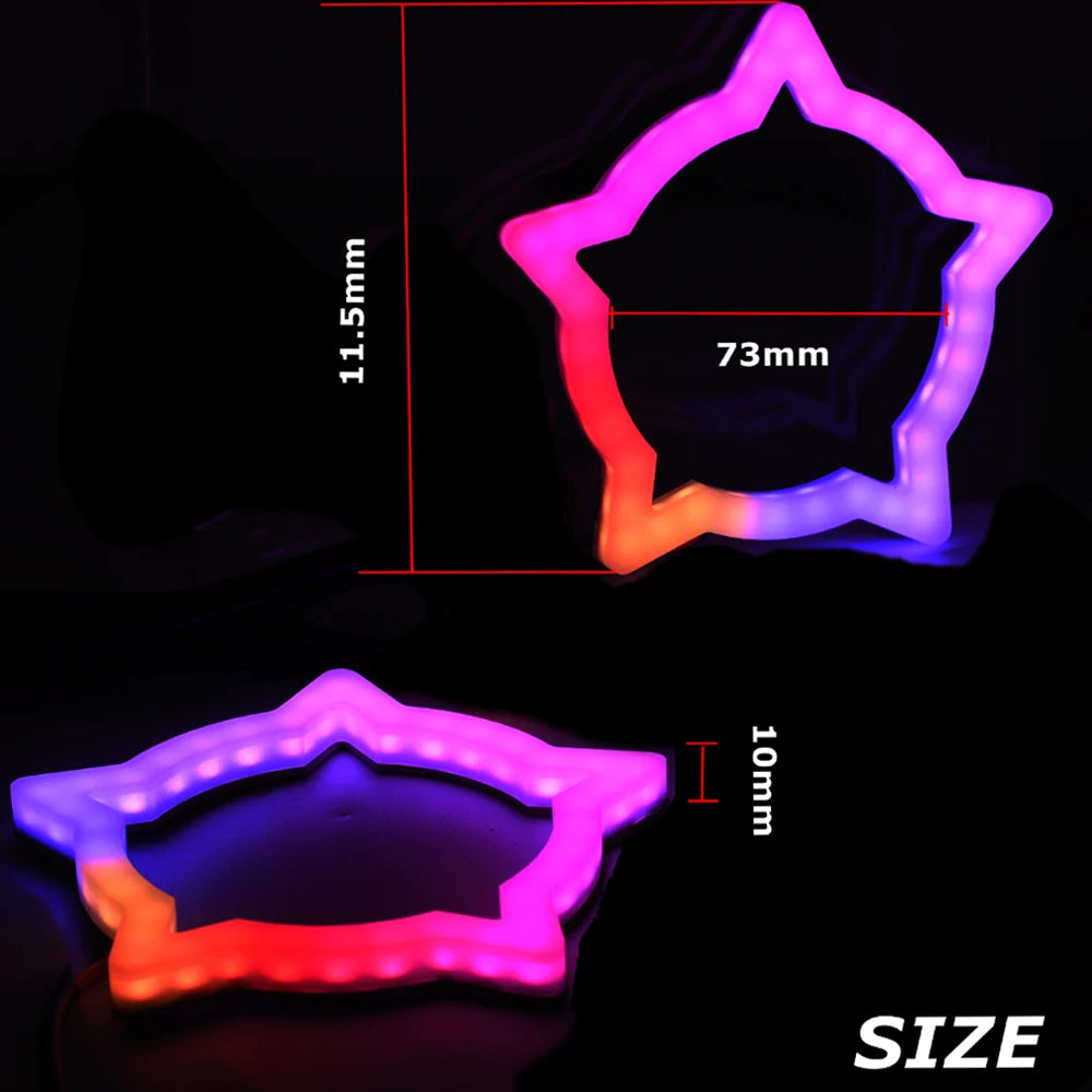 Bluetooth Remote Control Pentagram Shape Srgb Dynamic Angel Eyes