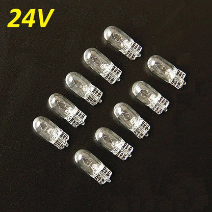 10PCS 24V T10 W5W 194 158 Wedge 4300K 12V