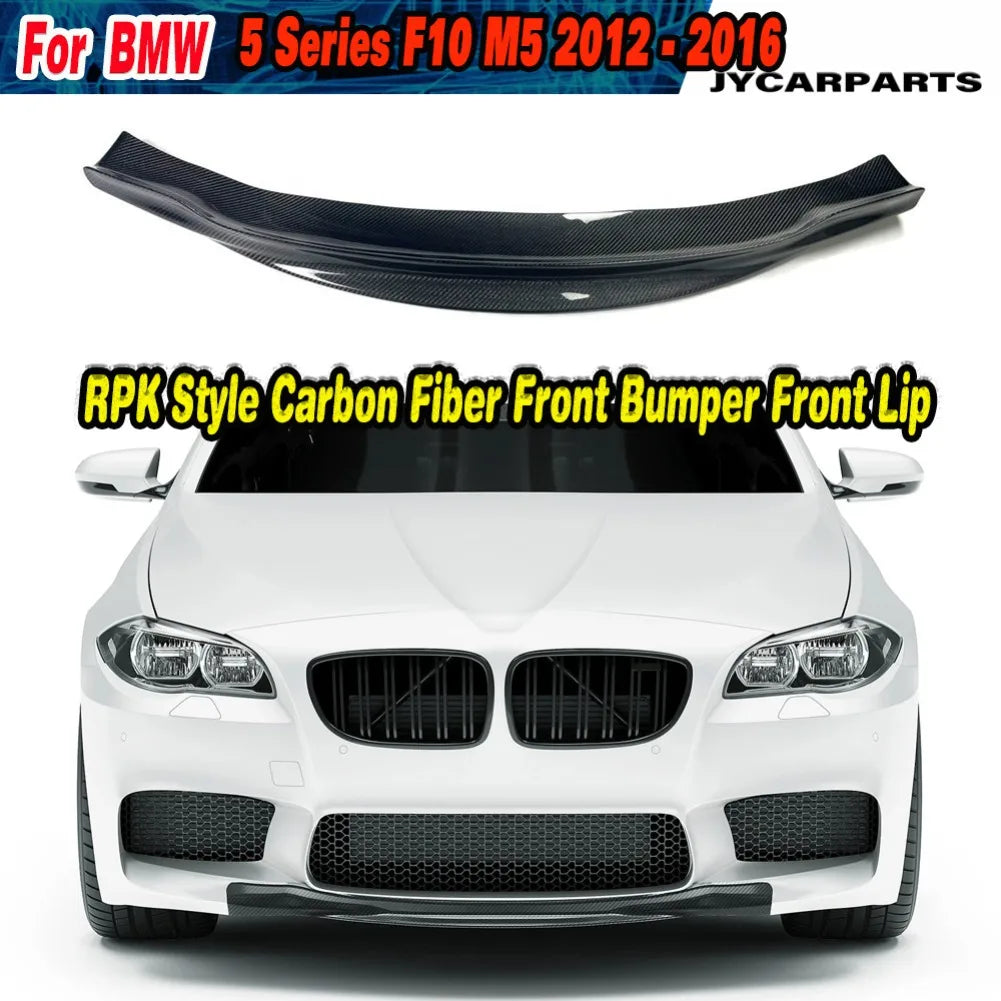 For BMW 5 Series F10 M5 Rpk Carbon Fiber Front Bumper Lip 2012
