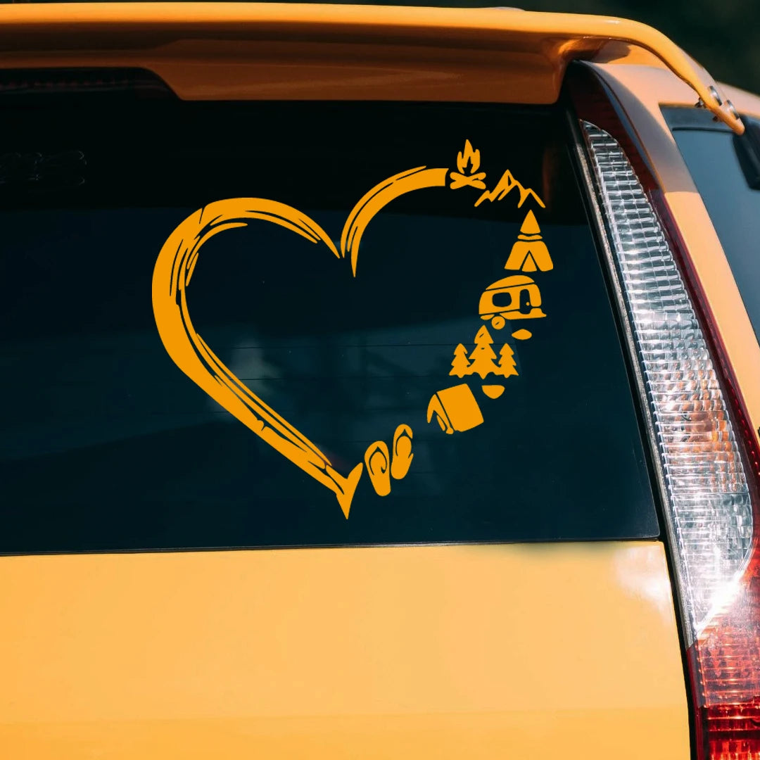 Love Traveling Loving Camping Rv Travel Window Body Stickers
