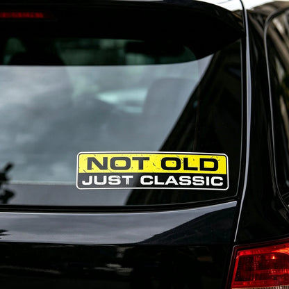 2X Not Old Classic Interesting Character Sticker Automobiles