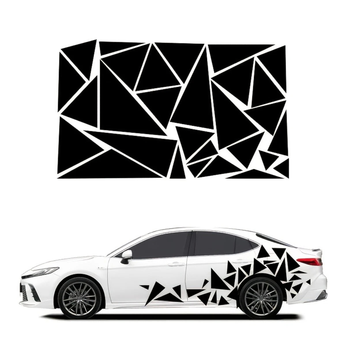 1PC Freestanding Triangles Graphics Sticker Decal SUV Truck