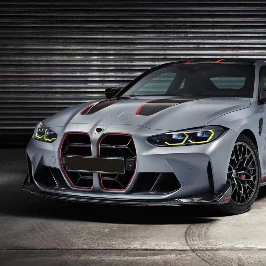 For BMW 3 4 Series G80 Csl Dry Carbon Fiber Front Lip G81 M3 G82