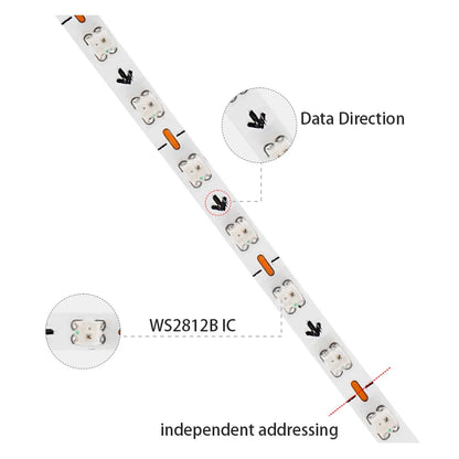 Ultra Narrow 2.7mm ws2812b 160leds M Strip WS2812 2020