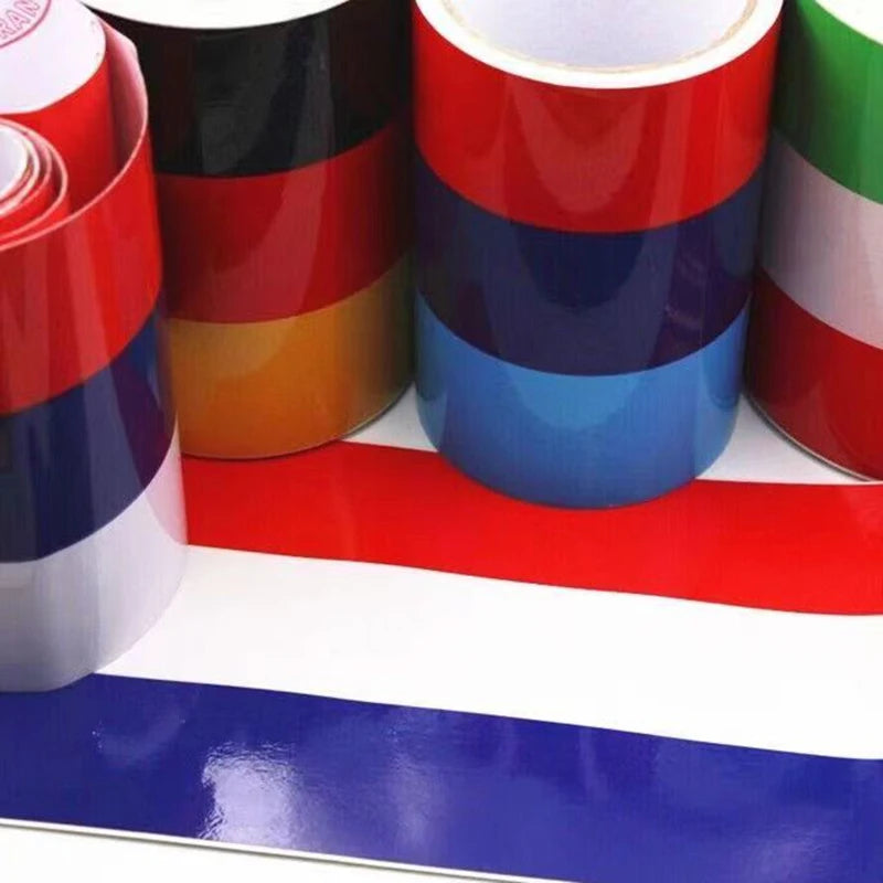 Tricolour Sticker Germany Italy France Flag Body Rearview Mirror