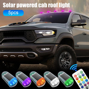 5PCS Solar Remote Control Roof Colorful Compatible Dodge Ram