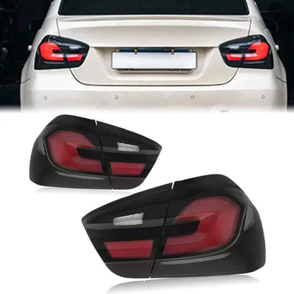 BMW Series 2005-2008 E90 Taillight Assembly Includes Row Flowing