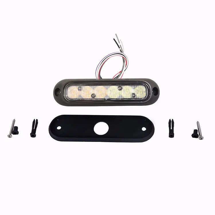Laikesi Amber Waterproof Strobe Warning 12 24V Surface Mount