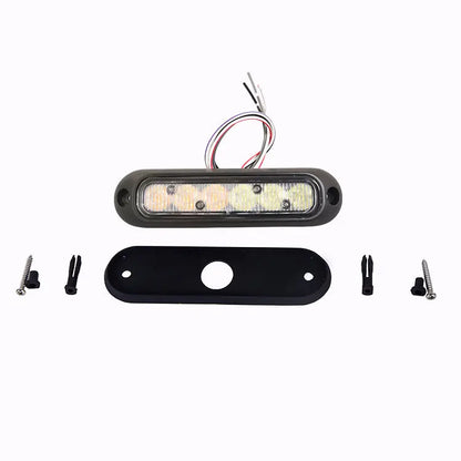 Laikesi Amber Waterproof Strobe Warning 12 24V Surface Mount