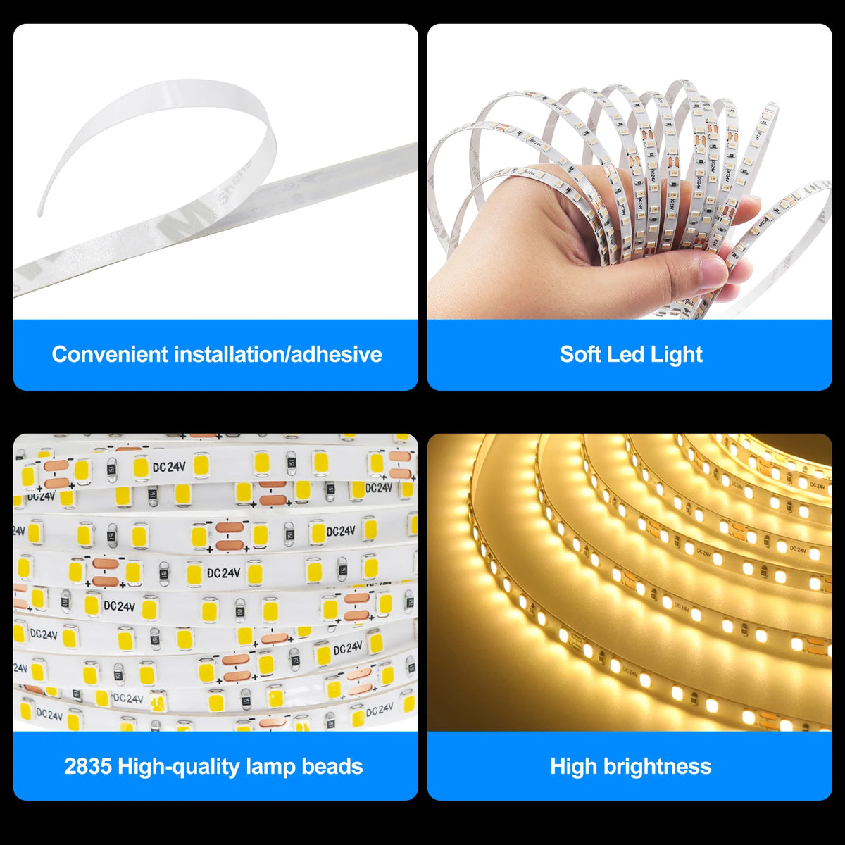 dc12v 24V Strip 2835 120leds M Flexible Tape 5MM