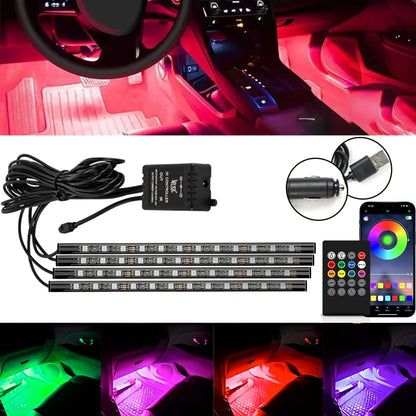 Ambient Strip Interior Atmosphere Lamps 48 RGB Foot USB