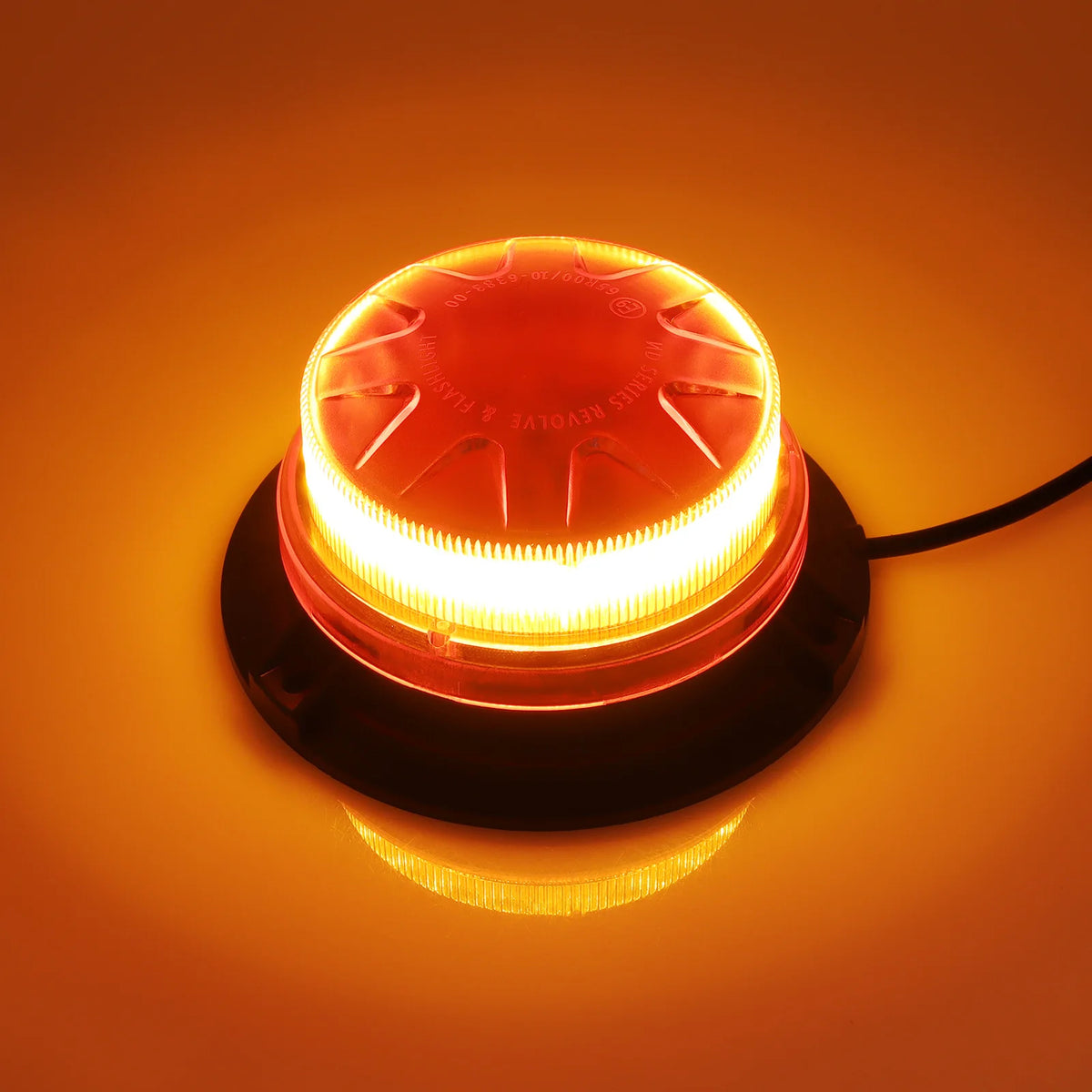 For 12V 24V Magnetic Base Yellow Strobe Warning Flash Signal