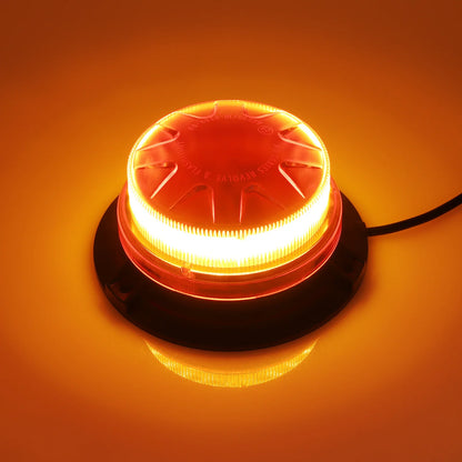 For 12V 24V Magnetic Base Yellow Strobe Warning Flash Signal