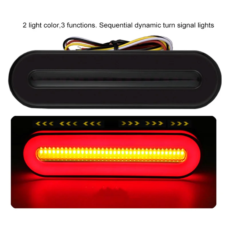 Summer Flowing Turn Signal Lamps 2PCS Tail Brake Cars