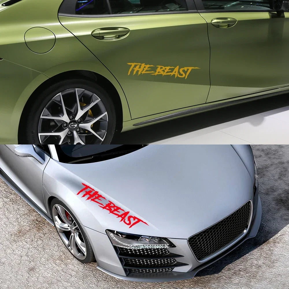 Door Side Stickers Beast Personality Rear Windshield Vinyl Decal