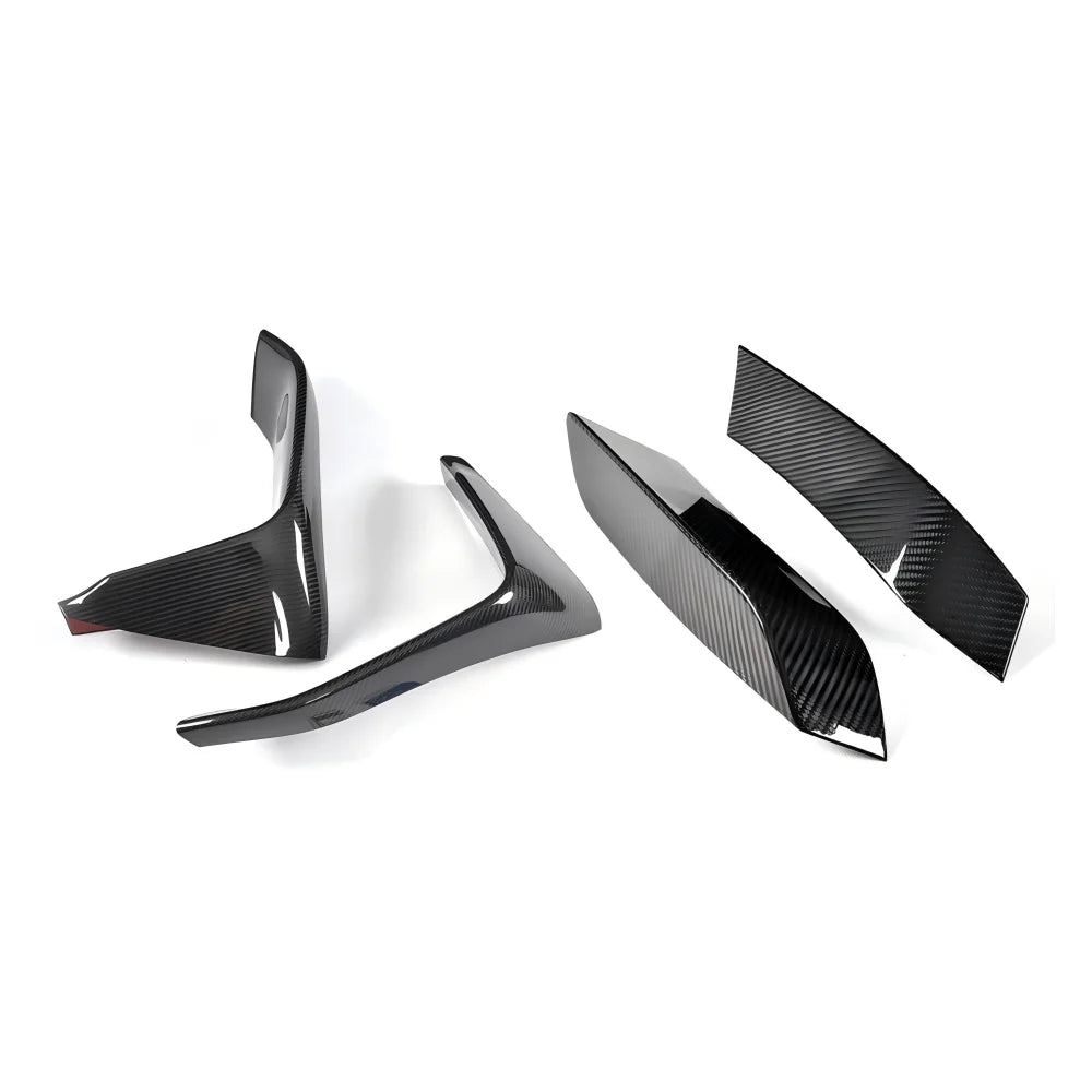 For BMW F80 M3 F82 F83 Real Carbon Front Bumper Lip Side