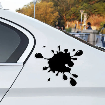Water Reflective Stickers Funny Paint Stains Window Decals Inkjet
