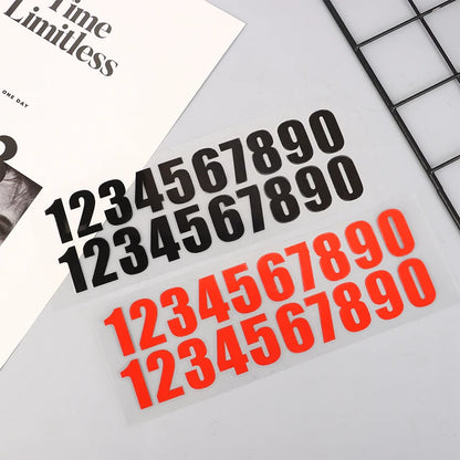 Glow In Number Sticker Luminous Digits Stickers Temporary Parking