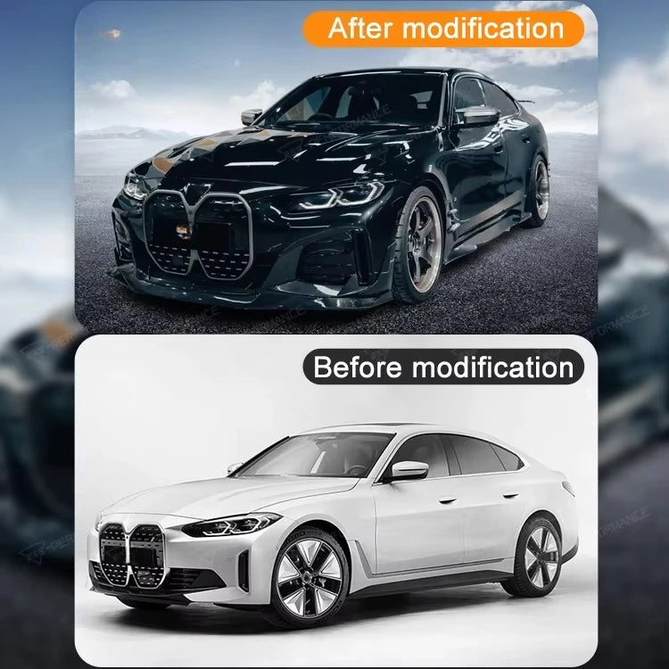 For I4 G26 2023 Upgrade To I4 Body Kit Carbon Fiber Black Miw