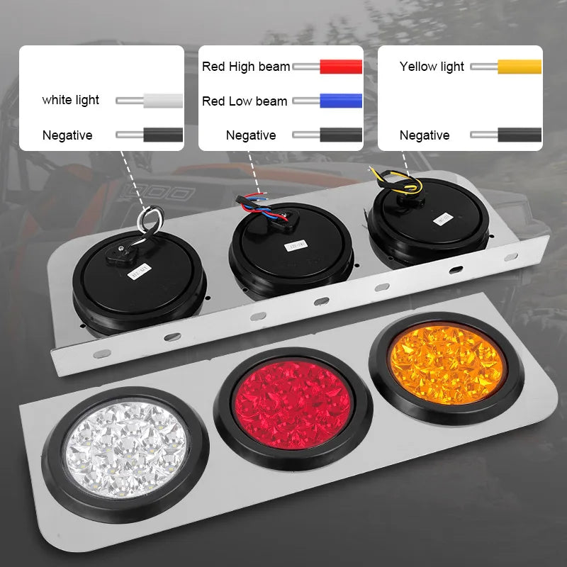 Rear Bumper Tail Bar Brake Stop Parking Indicator Truck