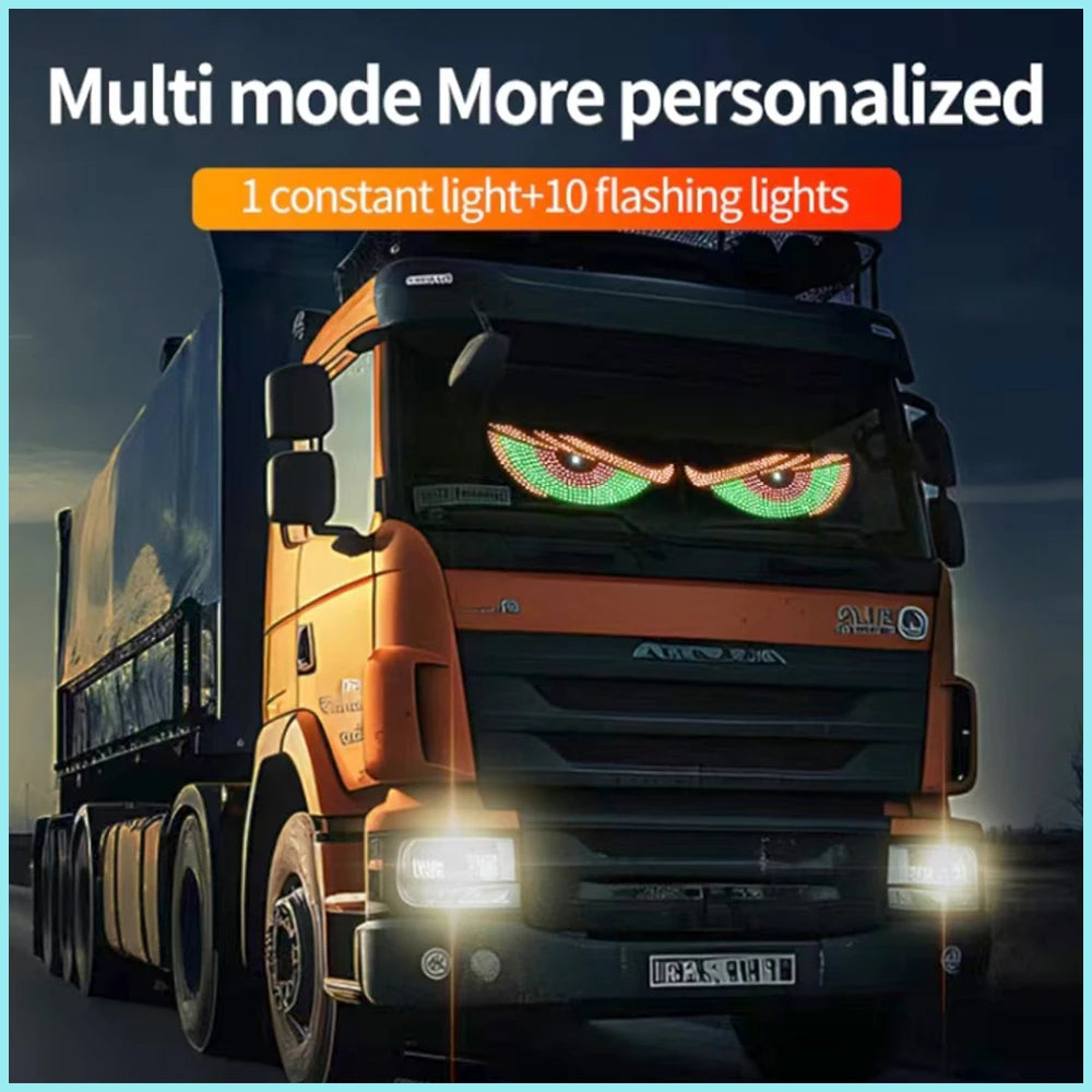 Blinks Truck Dynamic Eye Flexible Display Rear Window Advertising