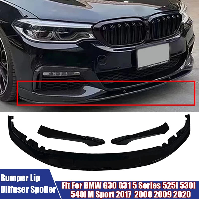 For BMW G30 G31 5 Series 4PCS Set Front Bumper Lower Lip