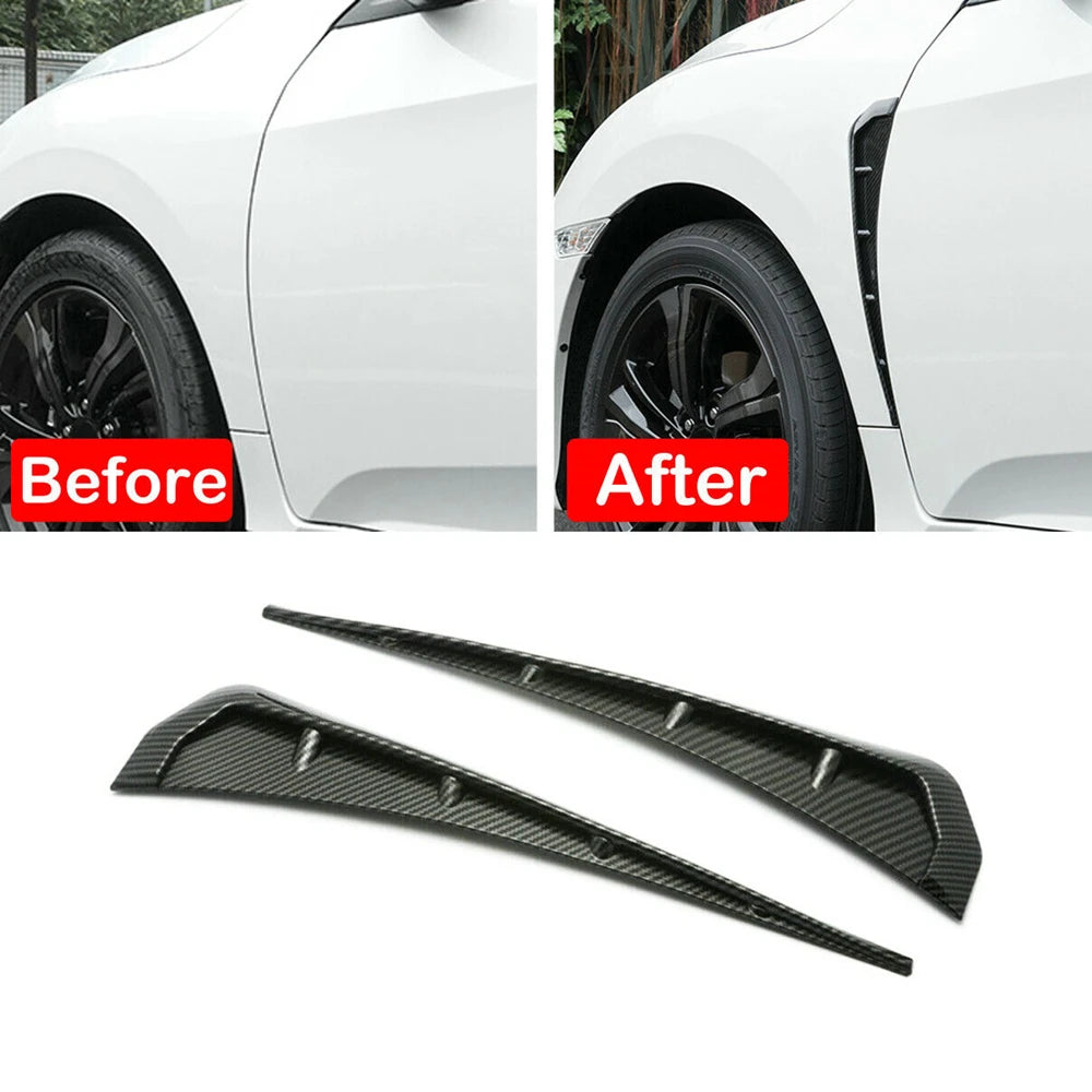 For Audi A3 A4 A5 A6 Side Fender Spoiler Wind Knife Air Vent