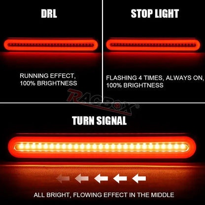 In Brake Tail Turn Stop Sequential Flowing Signal Drl