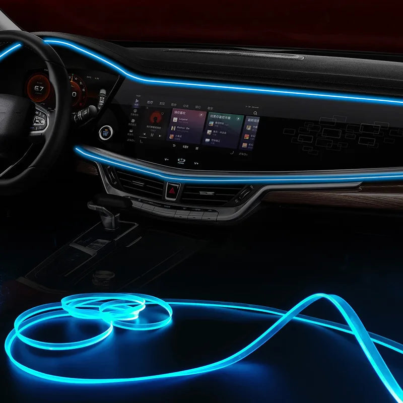 5M Interior RGB Strip Ambient Neon Invisible USB Fiber